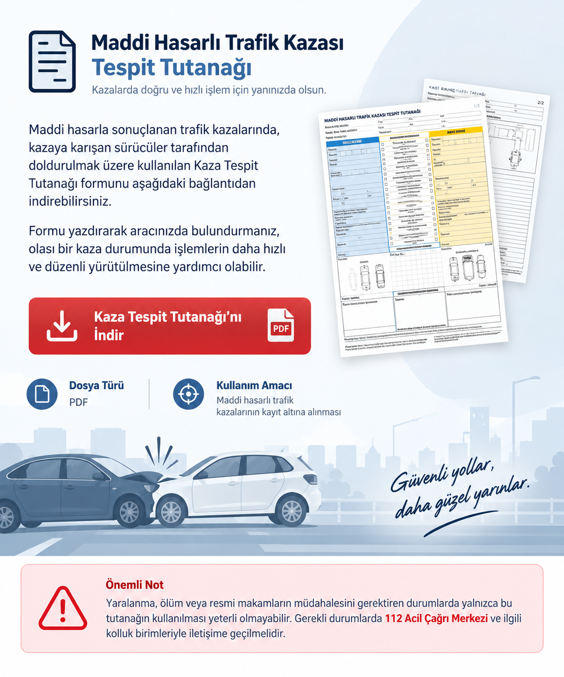 Kaza Tespit Tutanağı